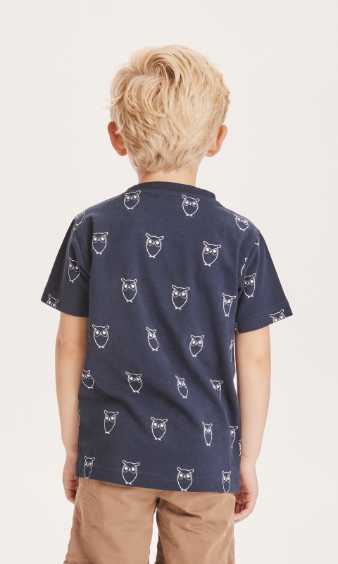 Eulen Kinder T-Shirt - blau